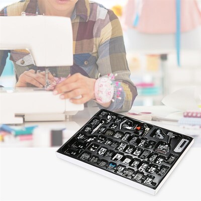 52pcs Professional Sewing Machine Presser Feet Kit Compatibl