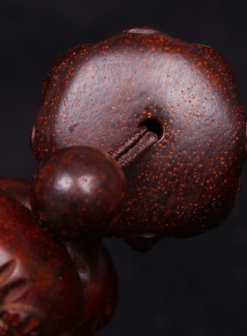 正宗印度小叶紫檀手串四面佛喜怒哀乐精雕文玩手珠佛珠手链男女士