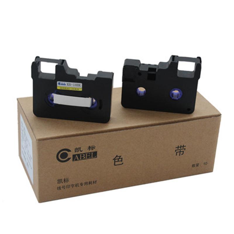 凯标线号机C-180T/E色带号码管印表机打码机黑色碳带LB-18BK