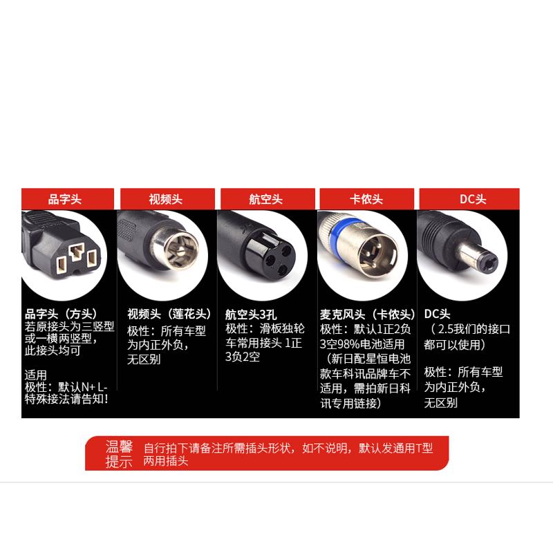 24v36v48v5a60v8a72v10a大功率锂电池三元充电器铁快锂离子充电器