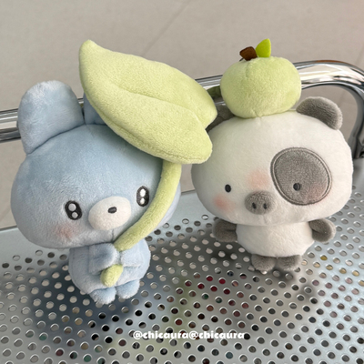 CHICAURA青苹果雨季雨滴小猪挂件
