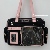 Pre#Tote Bag (Black and Pink Stars) Shipped in Mid-January