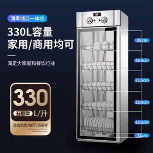 精选阿尔贝蒂餐馆饭店消毒柜家用小型立式大容量厨房商用碗柜不锈