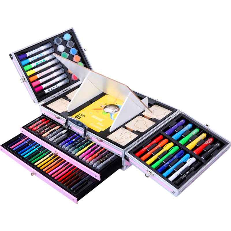 儿童文具套装学习礼品小学生画画用品画笔小男女孩幼儿园水彩笔小