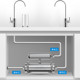 苏格伦净水器家用直饮厨房自来水过滤器大流量不锈钢净水机制冰机