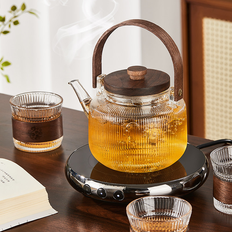 精选玻璃煮茶壶养生泡茶壶2024新款提梁壶煮茶器电陶炉围炉煮茶具,餐饮具,茶壶,淘宝优惠券,粉丝福利购,淘宝优惠卷