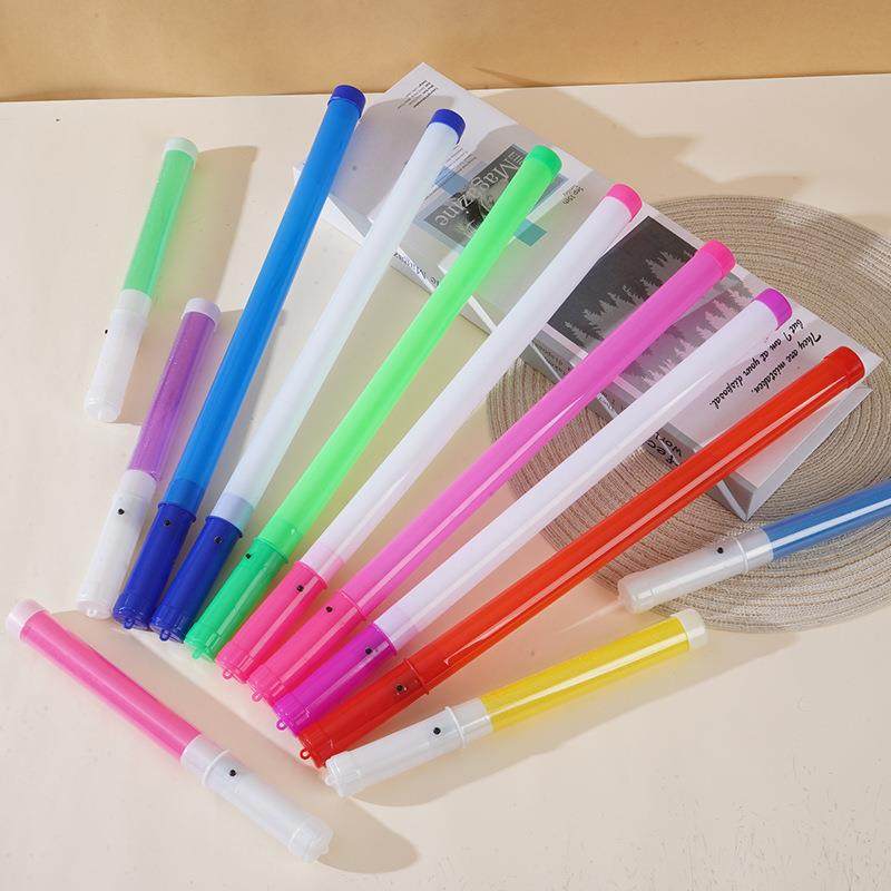 大号荧光棒 闪光棒 演唱会荧光棒 短棒彩虹棒 LED七彩发光棒