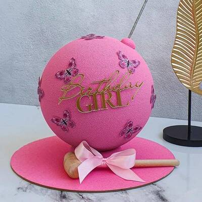 跨境ins风boyorgirl亚克力蛋糕装饰birthdaygirl蛋糕侧面装饰