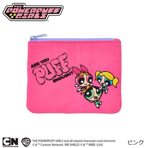 预售新款飞天小女警刺绣化妆包可爱卡通口红收纳包拉链零钱纸巾包