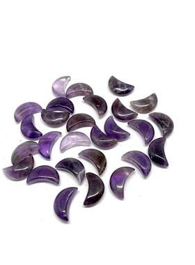 迷你小月亮宝石工艺天然水晶 20*10*6mm饰品diy配件摆件跨境