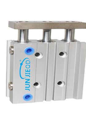 GPM气12-16-20-25-3-250-63-80大推力气缸三轴M三杆带导杆薄型缸