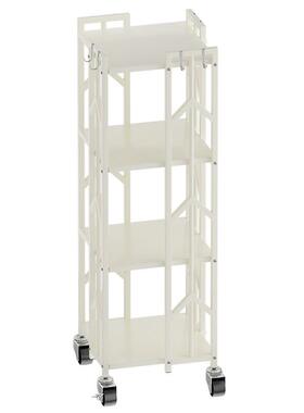 可旋转3书架碳钢小推车置物架落地书制本网移动钢带82429轮6红0度