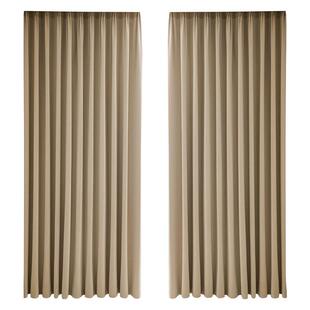 全遮光绒D布窗帘隔热隔光音哑不合737倒绒三层复3热压