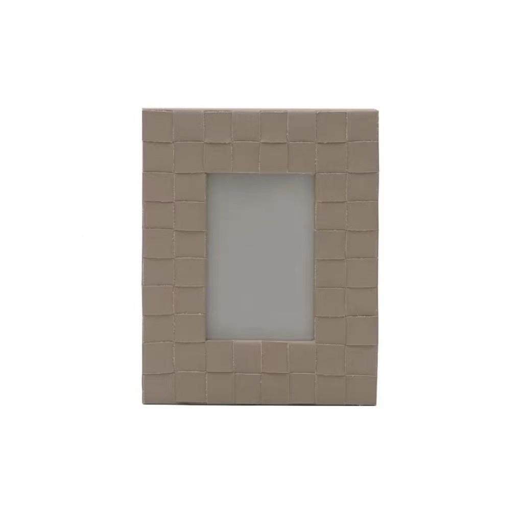 厅HGXK5212海阁现代轻奢样板房皮质框相摆客件金属像框摆台卧室装,家居饰品,DIY亲子装饰画,淘宝优惠券,粉丝福利购,淘宝优惠卷