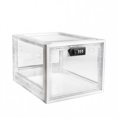 【48小时发货】带密码锁食品透明储物盒LOCKABLE BOX  药箱 手机