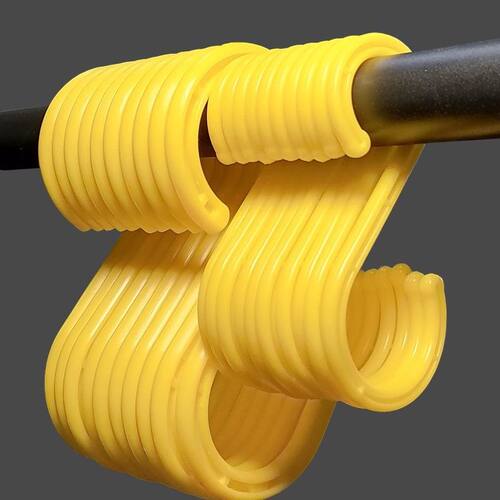 电缆挂钩 S形挂钩s弯钩工地脚手架钩电缆线挂钩塑料大号绝缘S钩子