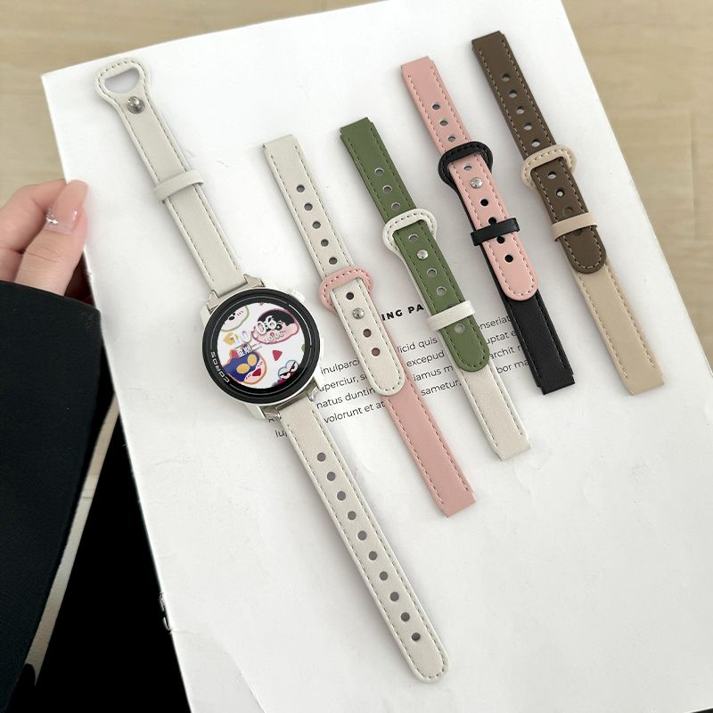 适用高驰corospace3表带PACE2夏季单钉圆尾平纹APEX2皮质2pro腕带