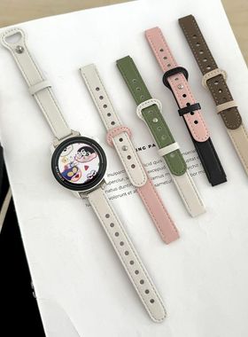 适用高驰corospace3表带PACE2夏季单钉圆尾平纹APEX2皮质2pro腕带