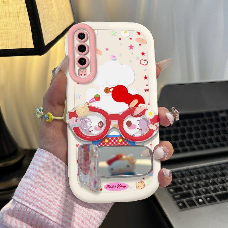 眼镜框kitty猫适用华为P30手机壳ELE-AL00软壳全包防摔女新保护套,个性定制/设计服务/DIY,手机壳/保护套定制,淘宝优惠券,粉丝福利购,淘宝优惠卷