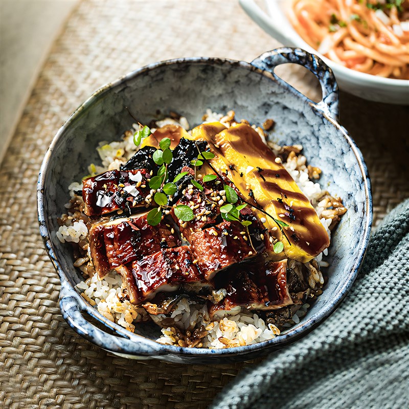 2025新款饭碗可微o波陶瓷碗个人专用双耳汤碗面碗盘子高颜值沙拉