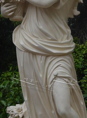 欧式四季女神雕塑像大型玻璃钢酒店D会所西方人物天使美陈摆件仕