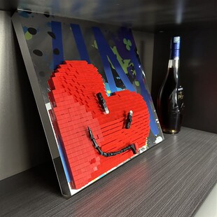 Y价很贵,王加诺,歪歪,沈敬东老师2.J5D限量艺术潮玩积木像素画