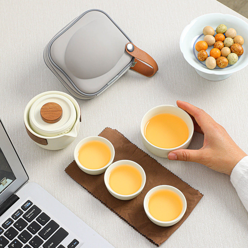 快客杯旅行茶具套装便携式茶壶一壶一杯日式户外功夫X茶泡茶杯陶,餐饮具,旅行茶具,淘宝优惠券,粉丝福利购,淘宝优惠卷