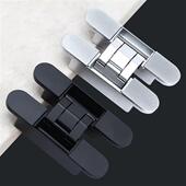 三可调暗门隐藏重型摺叠门隐D形门铰链暗藏十字铰链隐身