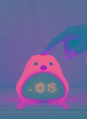 时光鸟闹钟小夜灯2l021新款智能学生用儿童男孩女孩可爱床头夜光