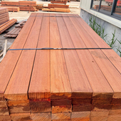 菠萝格防腐木地板l户外实木阳台柳桉木板栈道长廊围栏景观木方庭