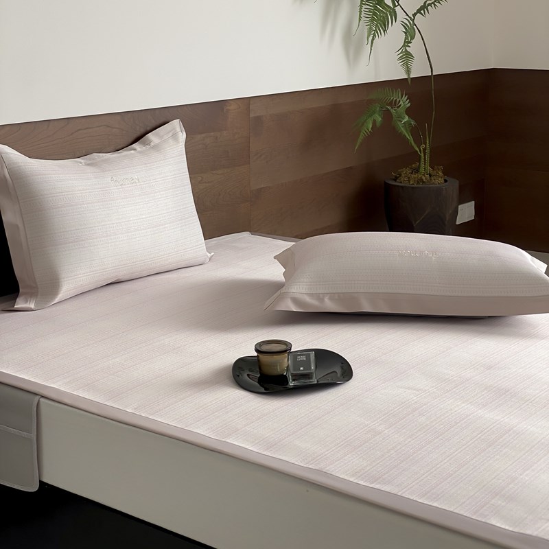 A类婴儿级!真抗菌冰丝凉席夏季可水H机洗凉感空调软席子床笠折叠