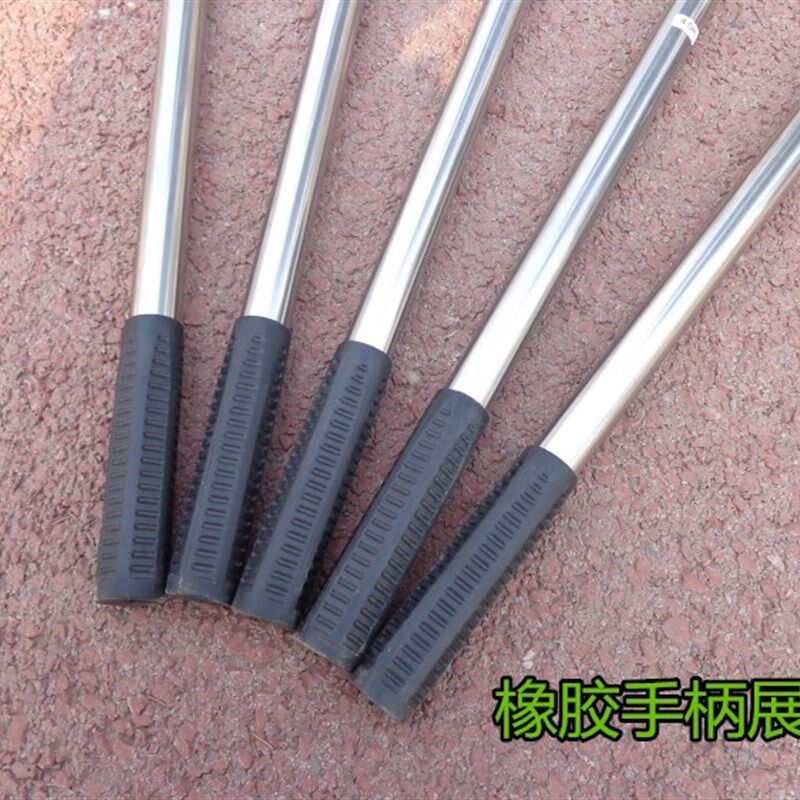 加厚不锈钢伸g缩杆画眉网撑杆鸟杆一套带地插架网杆园林防鸟杆