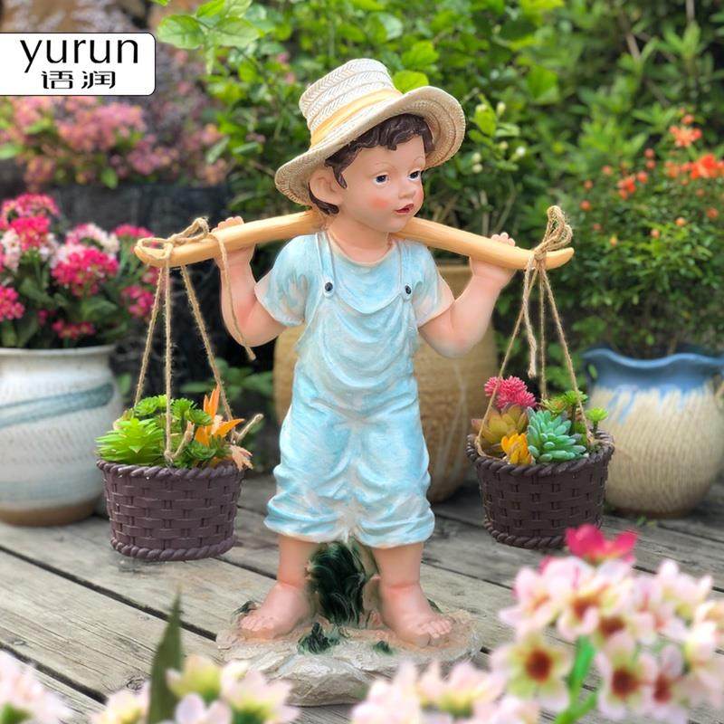 户外创意树脂卡通娃娃摆件花园庭院落地装饰雕塑阳台别墅工艺造景,搬运/仓储/物流设备,其他起重搬运设备,淘宝优惠券,粉丝福利购,淘宝优惠卷