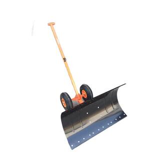 马路手推轮胎式推雪铲小区物业铲冰除雪铲小型可拆卸式铲雪楸