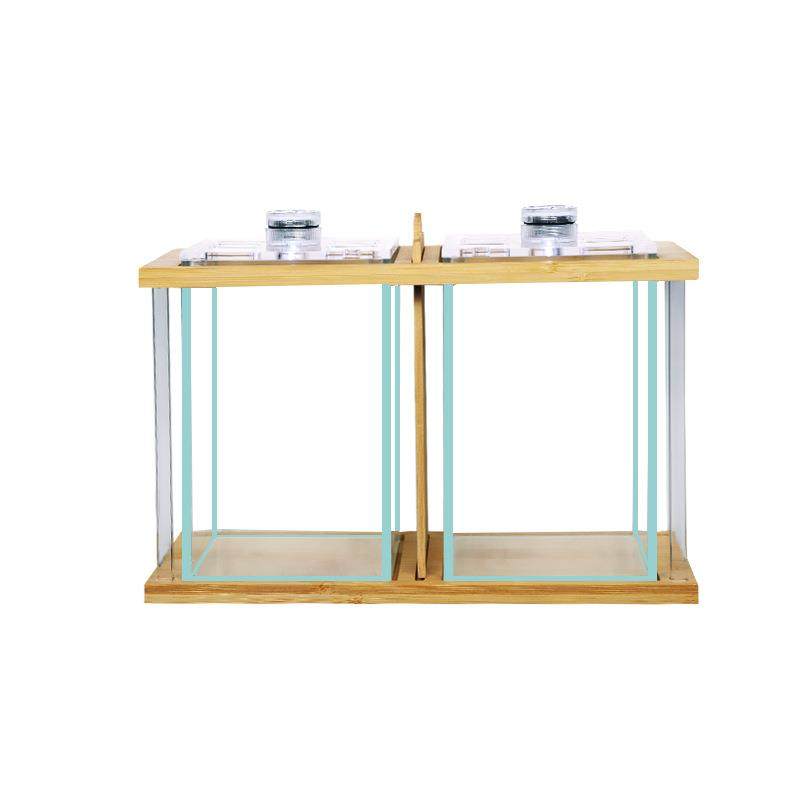 泰国斗鱼双排缸创意竹木生态超白鱼缸带盖带灯桌面迷你斗鱼缸,宠物/宠物食品及用品,桌面缸,淘宝优惠券,粉丝福利购,淘宝优惠卷