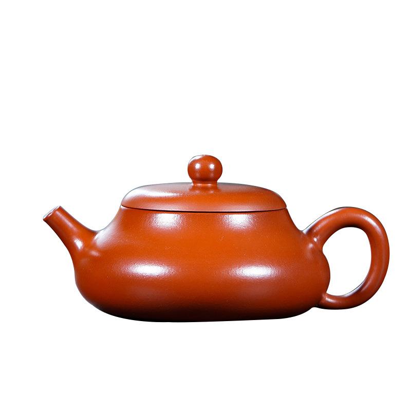宜兴原矿紫砂壶一件起批手工制作朱泥君德球孔出水茶壶茶具