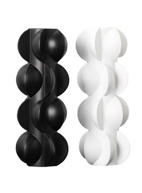 简约现代插花花瓶摆件树脂工艺品轻奢创意家居客厅玄关装饰品花器