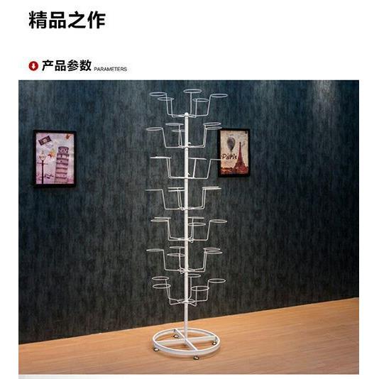 帽子陈列展示架衣帽架儿童大人收纳架金色母婴移动上墙成人服装店