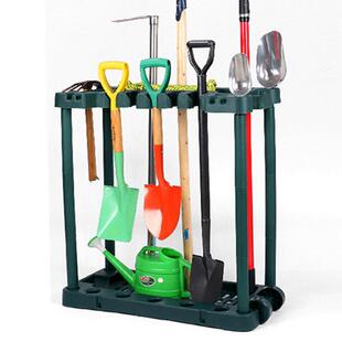 园艺工具收纳架长方形种菜种树工具整理架铁锹拖把置物挂架