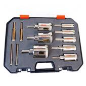 手电钻开孔器盒装 大理石钻头瓷砖钎焊玻璃金刚石打洞打孔钻头套装