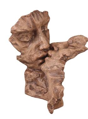 亲吻泥塑摆件家居饰品树脂工艺品摆件酒柜玄关客厅卧室装饰摆件