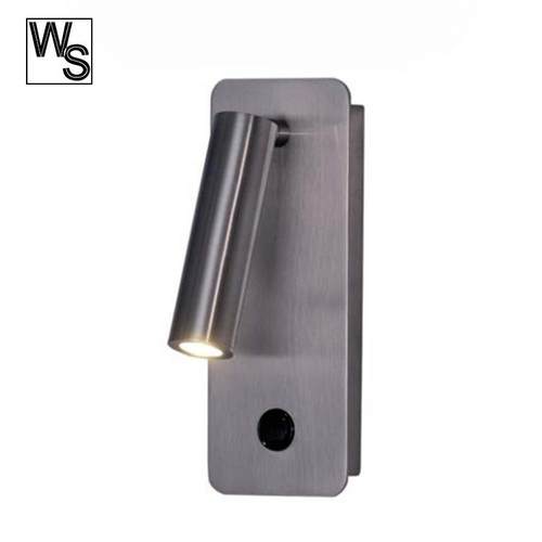 CE认证酒店客房LED床头阅读灯3W明装金色小壁灯卧室客房床头装