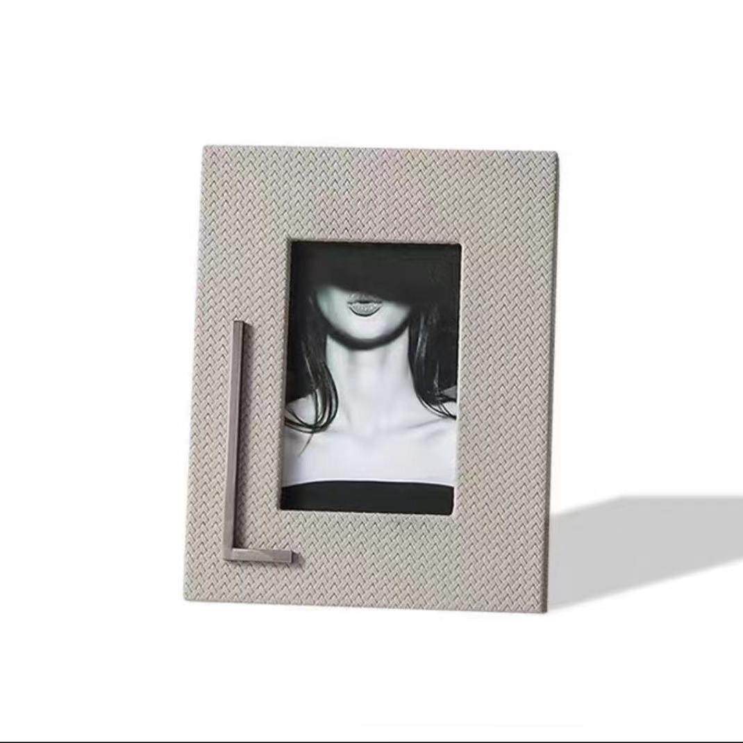 现代轻奢简约皮革相框组合摆件样板房衣帽间床头柜创意家居装饰,家居饰品,DIY亲子装饰画,淘宝优惠券,粉丝福利购,淘宝优惠卷