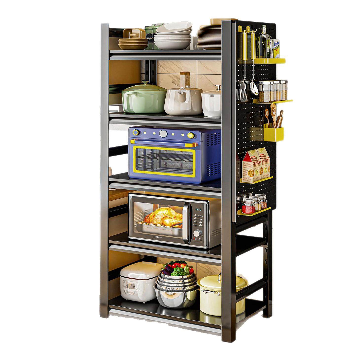 厨房多功置架物落地多层微波炉能烤箱储物架家用碗202504-Z碟具收,收纳整理,书桌收纳置物架,淘宝优惠券,粉丝福利购,淘宝优惠卷