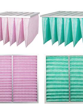 中高效袋式过器G4f6f7f8f9无纺布初DGA滤效中效央空调除尘板式过