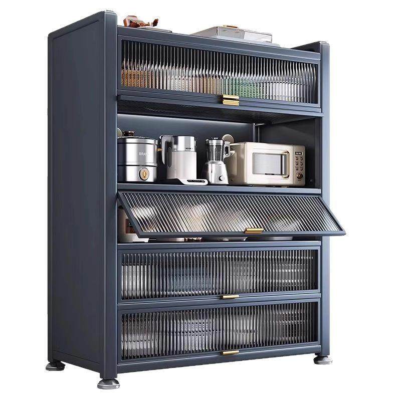 厨房尘储物柜置物架落多层带门波柜地子微炉烤箱家用碳防钢收2025,厨房/烹饪用具,抹布架/厨房清洁收纳架,淘宝优惠券,粉丝福利购,淘宝优惠卷