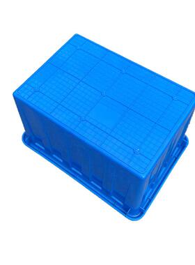 现货标准140L料水箱加厚水产养塑TVI殖箱料塑塑料盆白色带盖储水