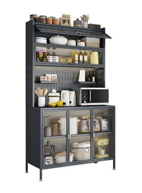 厨纳置物房架落地多层岩板餐边柜收储物柜多功能墙一202412体靠碗