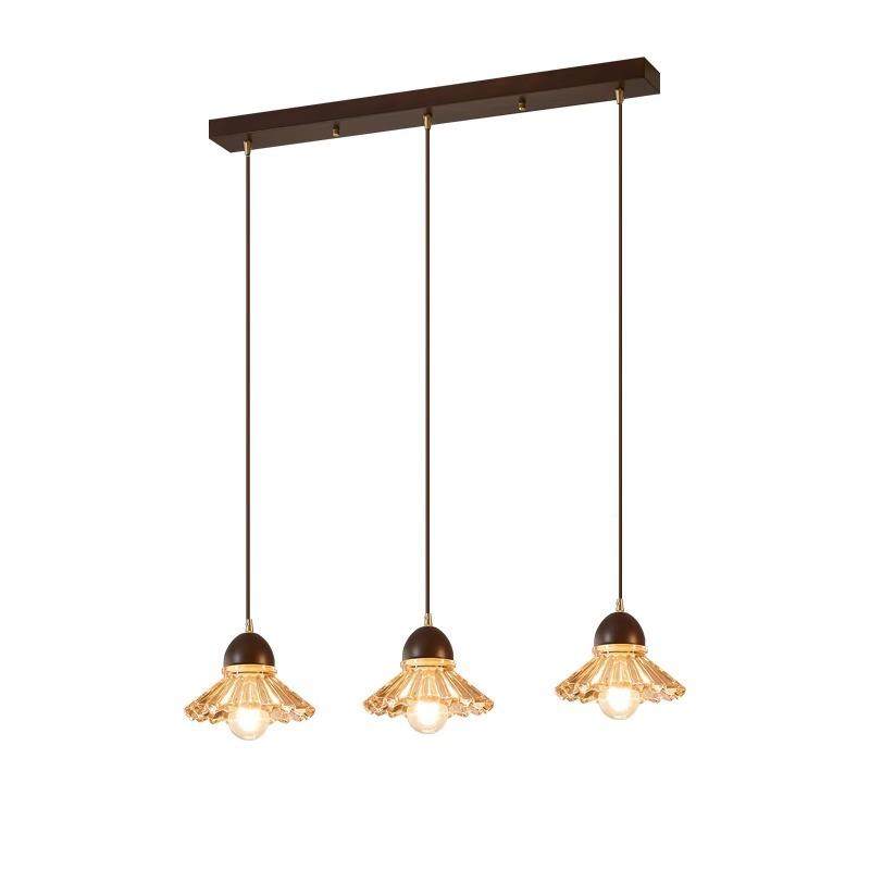 式法中岛古风玻24869璃餐厅吊灯复色古风床头灯胡桃木黄铜吧台台,家装灯饰光源,智能吊灯,淘宝优惠券,粉丝福利购,淘宝优惠卷