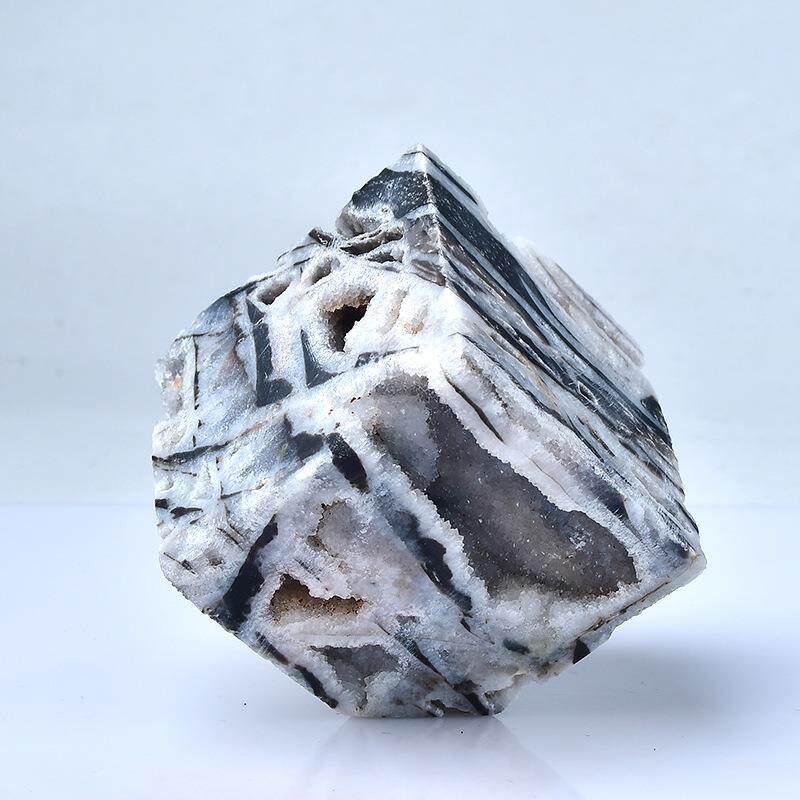 40直0-52023071000克天然闪锌矿晶簇立方体水水晶英家居装饰礼品